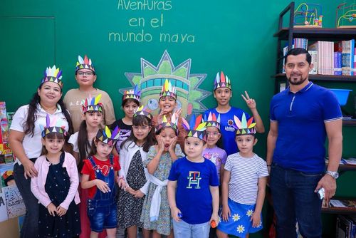NIÑOS Y NIÑAS ASISTIERON AL TALLER “AVENTURAS EN EL MUNDO MAYA” EN LA BIBLIOTECA “ROSA MARÍA PERAZA”